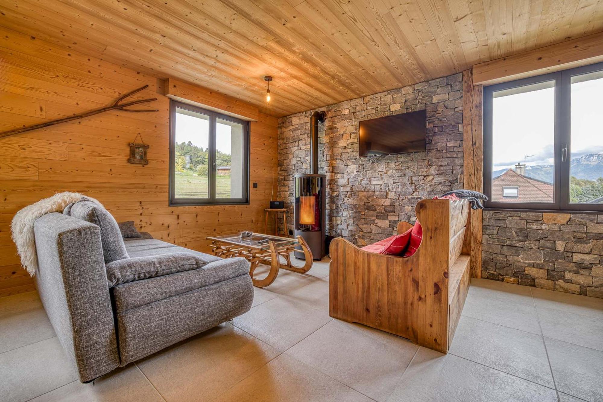 L'Ecureuil, Chez Le Charpentier D'Antan, La Chaleur Du Bois, Le Calme De La Campagne Apartment Epagny Metz-Tessy Luaran gambar